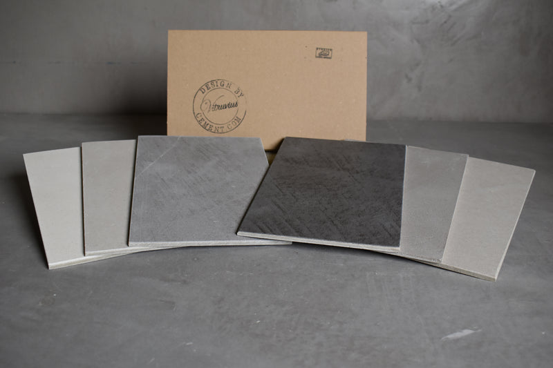 Provbitar i Övrigt microcement – uppställda