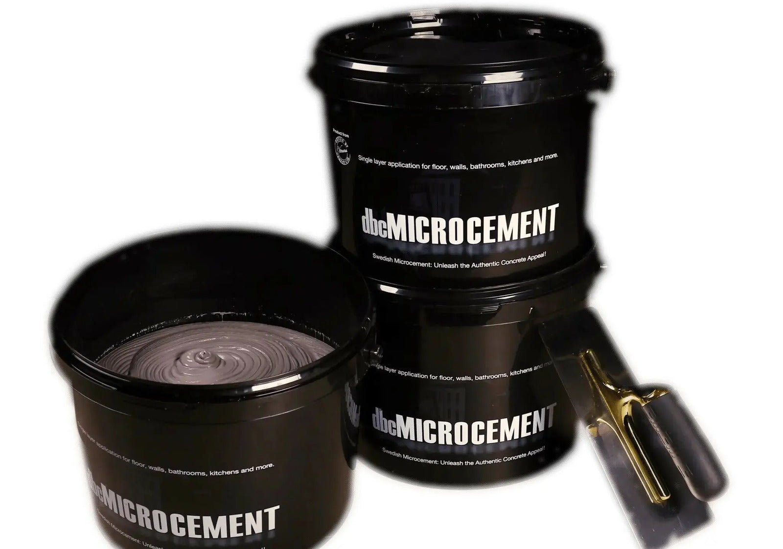 dbcMICROCEMENT i hink, förinfärgad i ljusgrå nyans