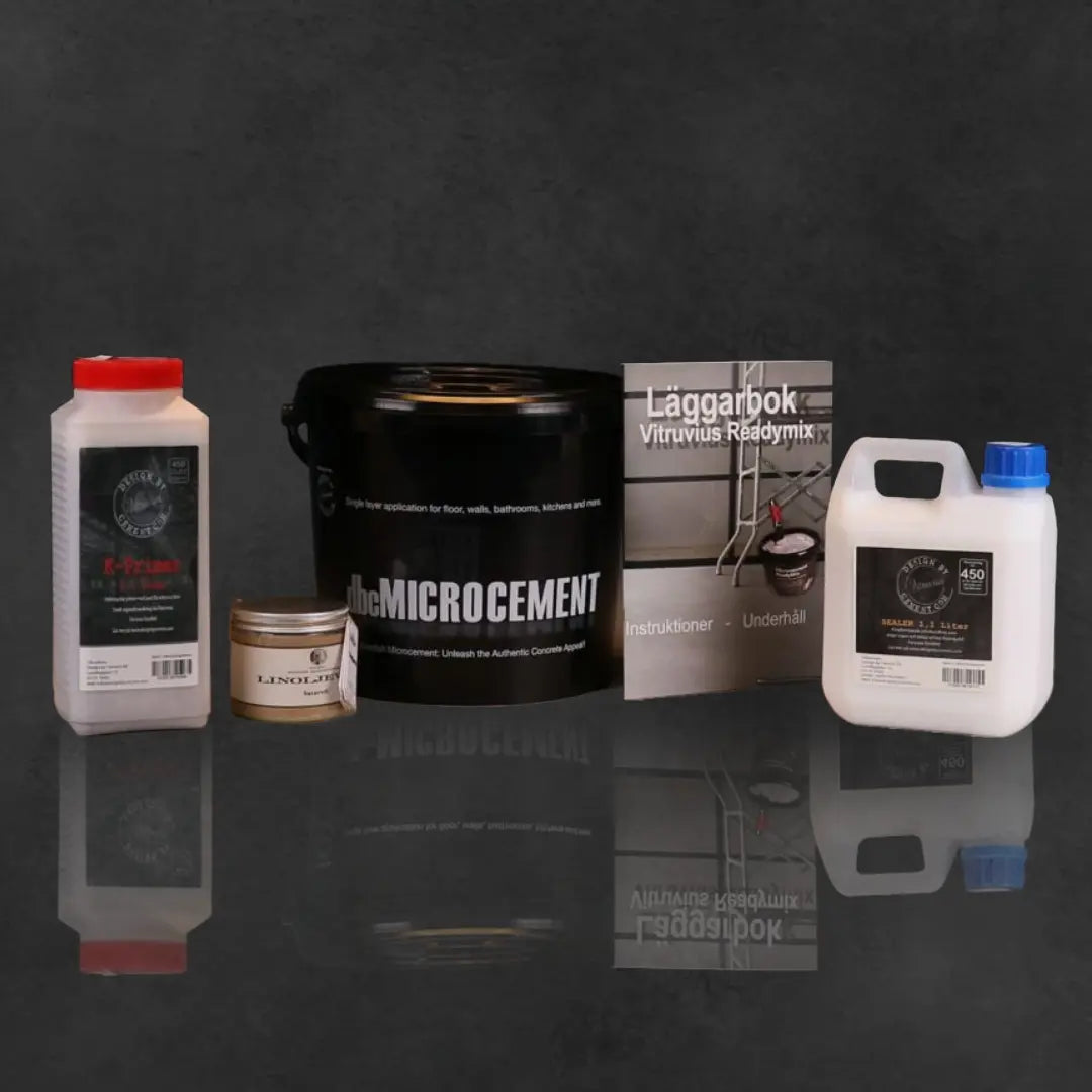 Komplett bänkskivepaket för microcement med alla material